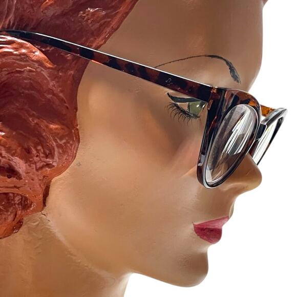 Betsey Johnson +2.00 Reading Glasses Readers Cat Eye Tortoise - Picture 4 of 5